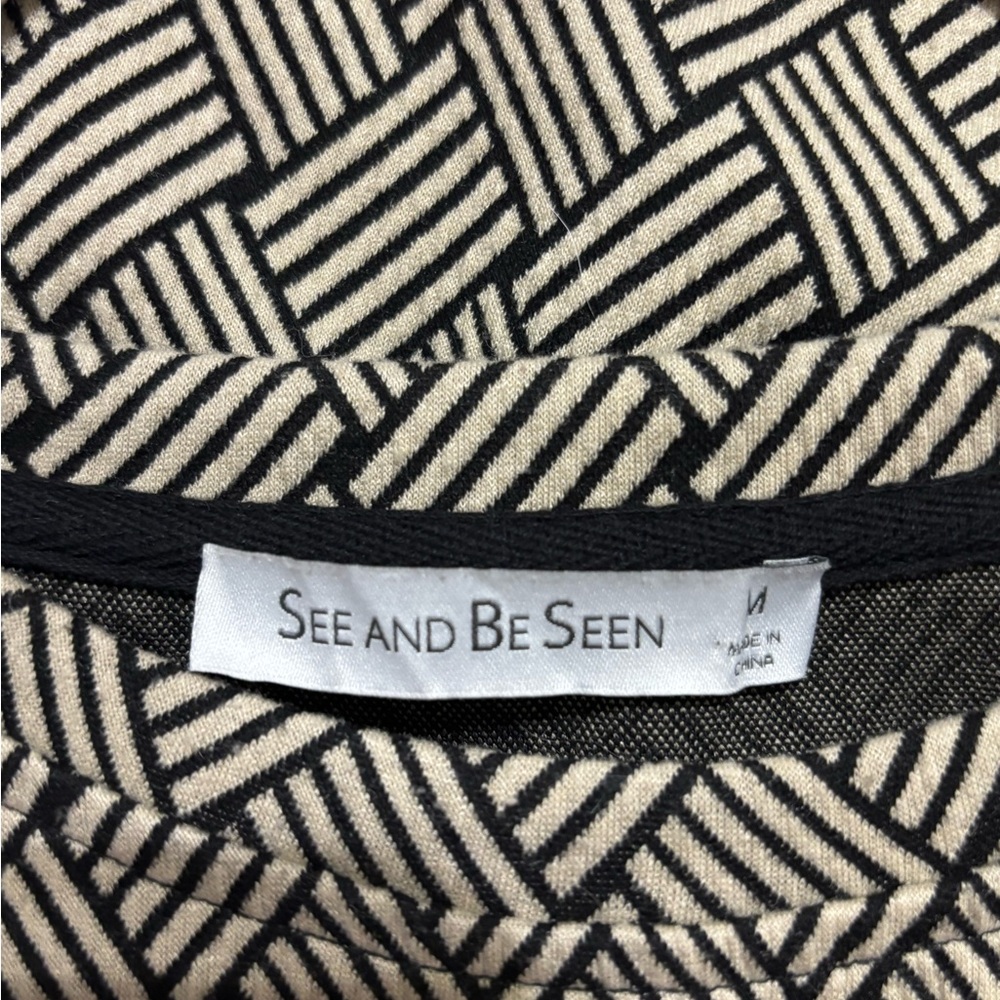 Geometric Pattern Black and White Women's Shorts - Unbranded - Picture 4 of 8